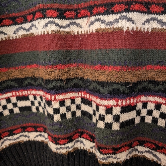 Men's Vintage Cattivo Geometric Print Sweater - Picture 5 of 10